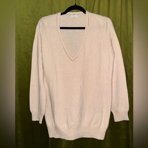 Wallace Peach V-Neck Sweater, L